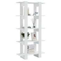 Libreria/Divisorio Bianco 80x30x160 cm in Legno Multistrato cod mxl 19086