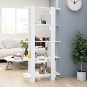 Libreria/Divisorio Bianco 80x30x160 cm in Legno Multistrato cod mxl 19086