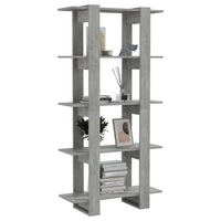 Libreria/Divisorio Grigio Cemento 80x30x160 cm in Truciolato 811569