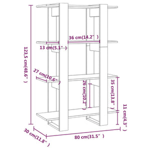 Libreria/Divisorio Bianco 80x30x123,5 cm 811574