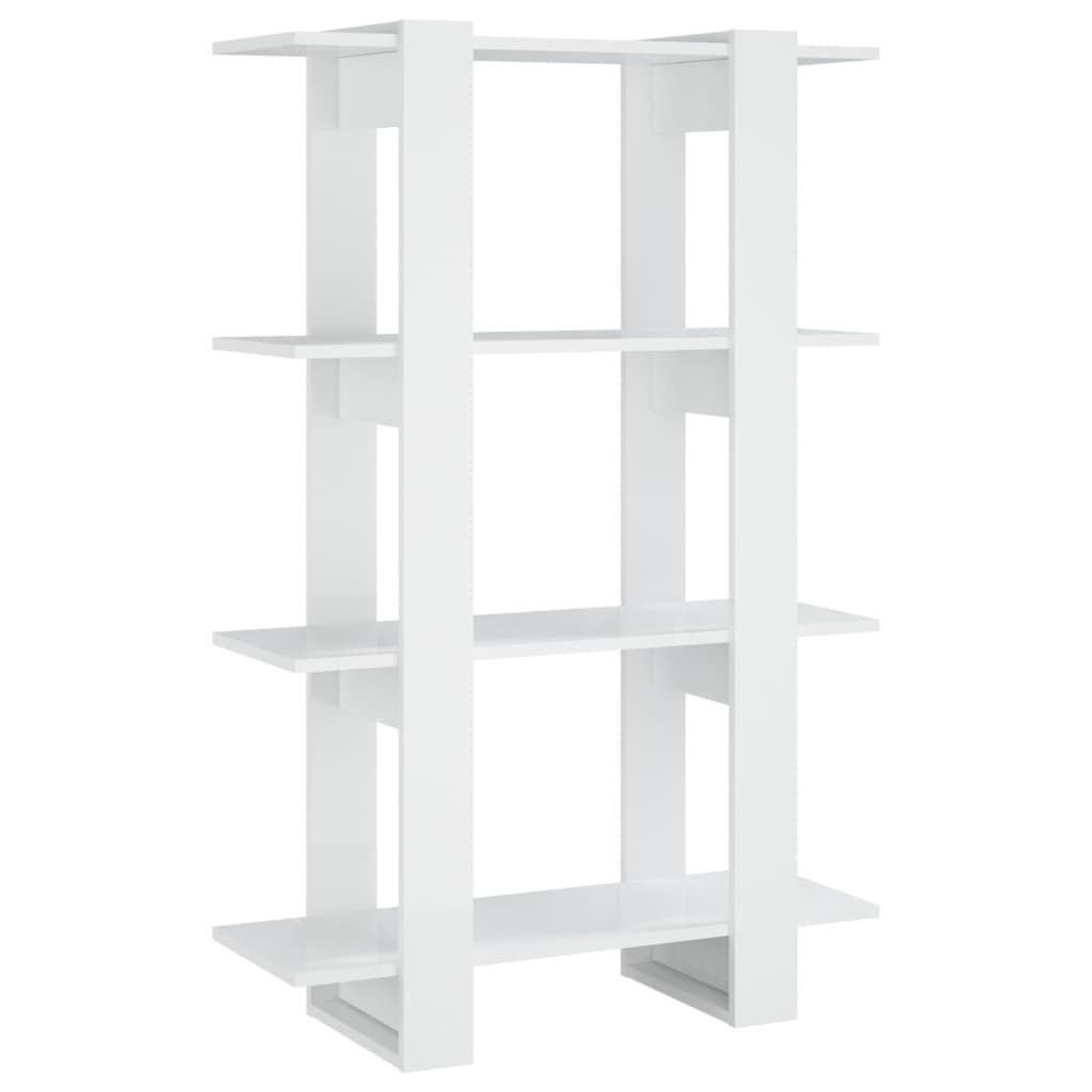 Libreria/Divisorio Bianco Lucido 80x30x123,5 cm cod mxl 14047