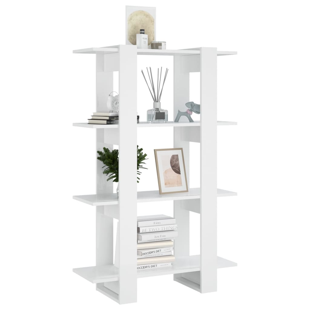 Libreria/Divisorio Bianco Lucido 80x30x123,5 cm cod mxl 14047