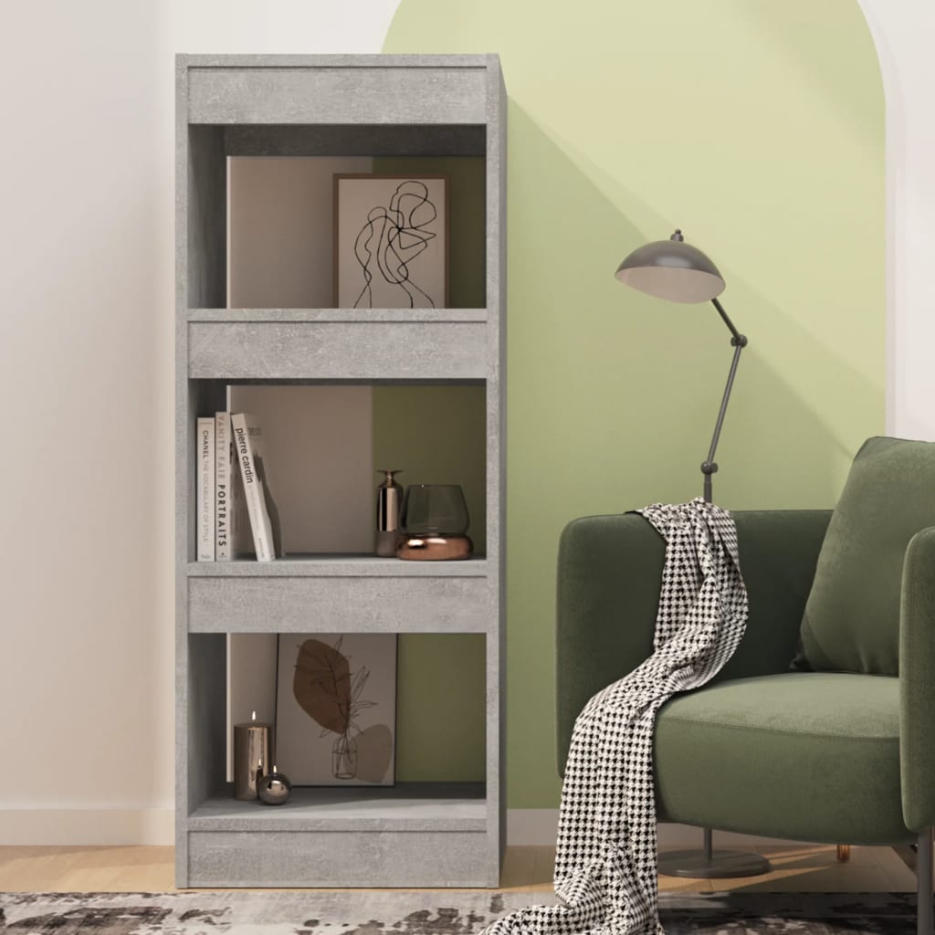 Libreria/Divisorio Grigio Cemento 40x30x103 cm in Truciolato