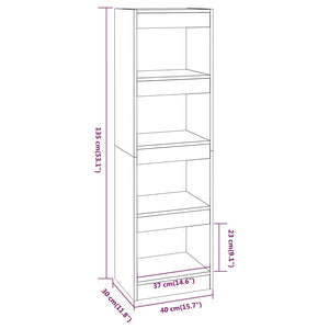 Libreria/Divisorio Bianco 40x30x135 cm 811619