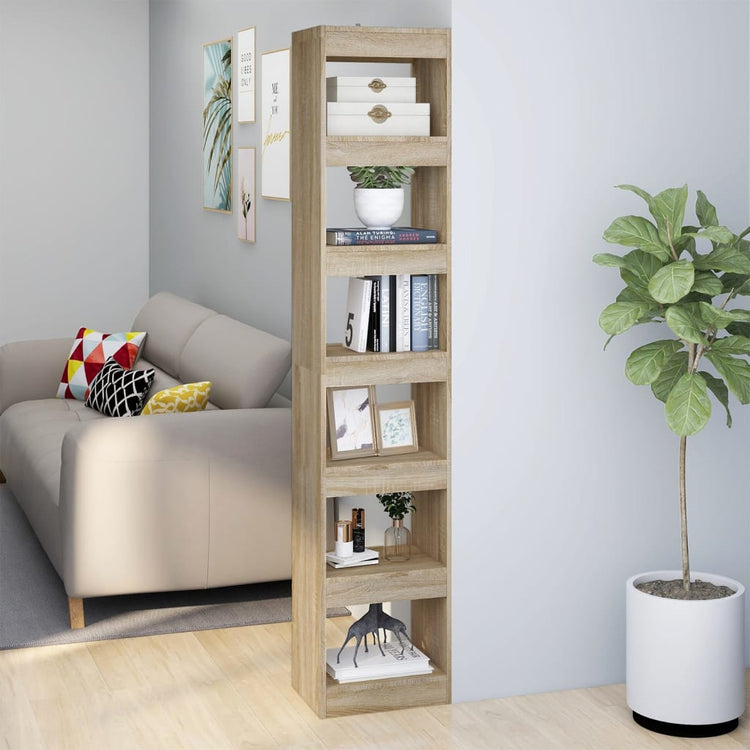 Libreria/Divisorio Rovere Sonoma 40x30x198 cm cod mxl 6825