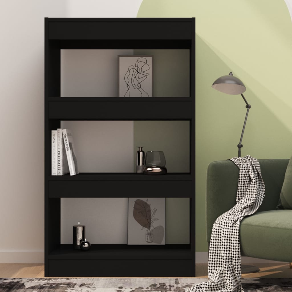 Libreria/Divisorio Nero 60x30x103 cm in Truciolato cod mxl 6750