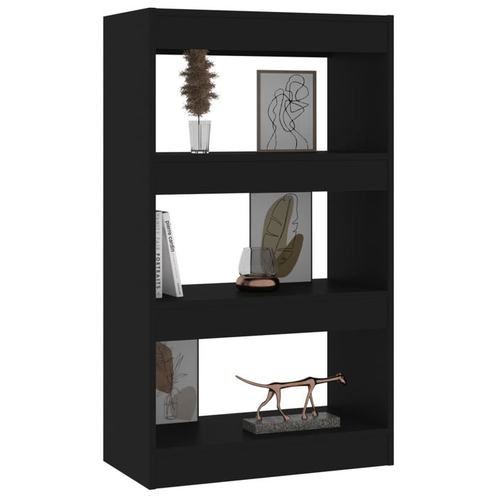 Libreria/Divisorio Nero 60x30x103 cm in Truciolato cod mxl 6750