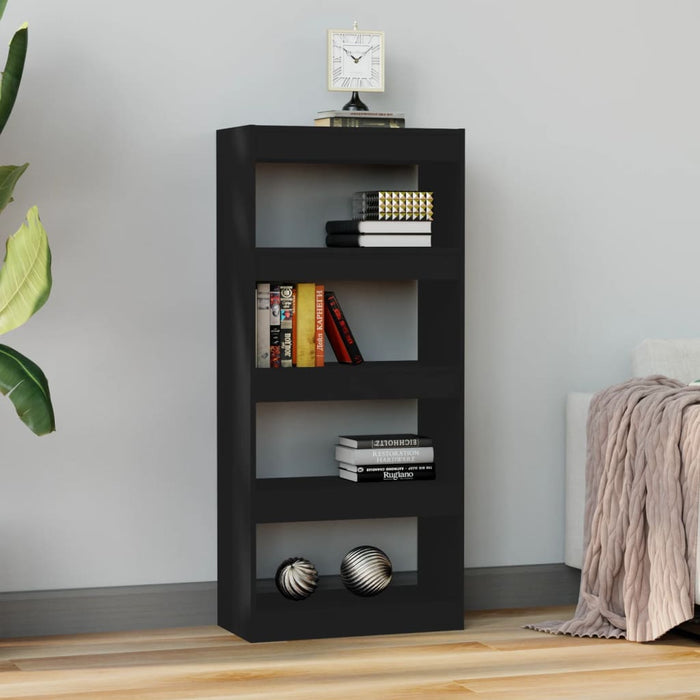 Libreria/Divisorio Nero 60x30x135 cm in Legno Multistrato cod mxl 12599