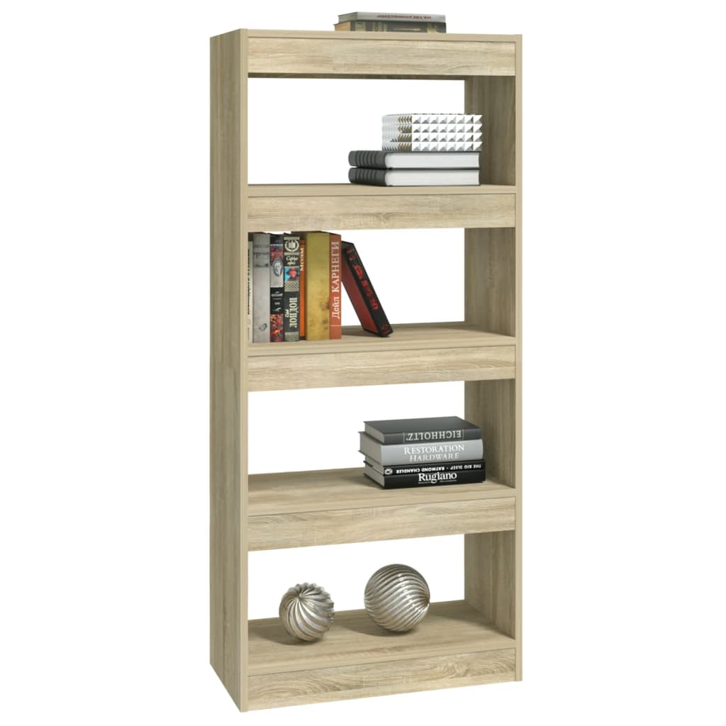 Libreria/Divisorio Rovere Sonoma 60x30x135 cm Legno Multistrato 811667