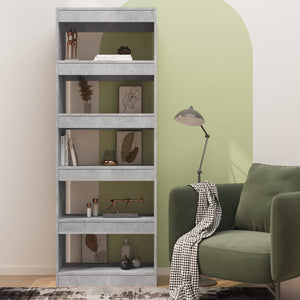 Libreria/Divisorio Grigio Cemento 60x30x166 cm in Truciolato 811677