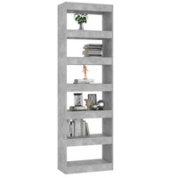 Libreria/Divisorio Grigio Cemento 60x30x198 cm cod mxl 25484