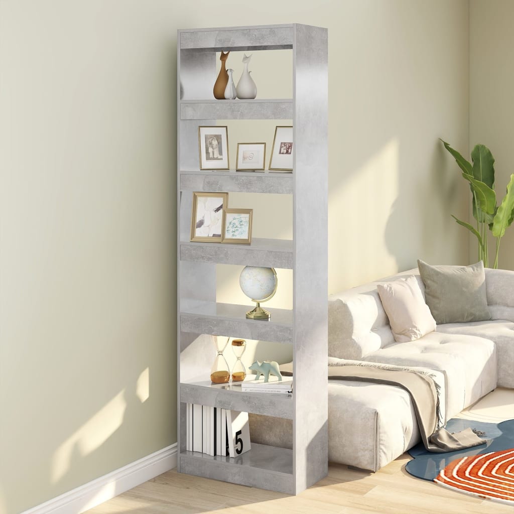 Libreria/Divisorio Grigio Cemento 60x30x198 cm cod mxl 25484