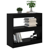 Libreria/Divisorio Nero 80x30x72 cm 811692