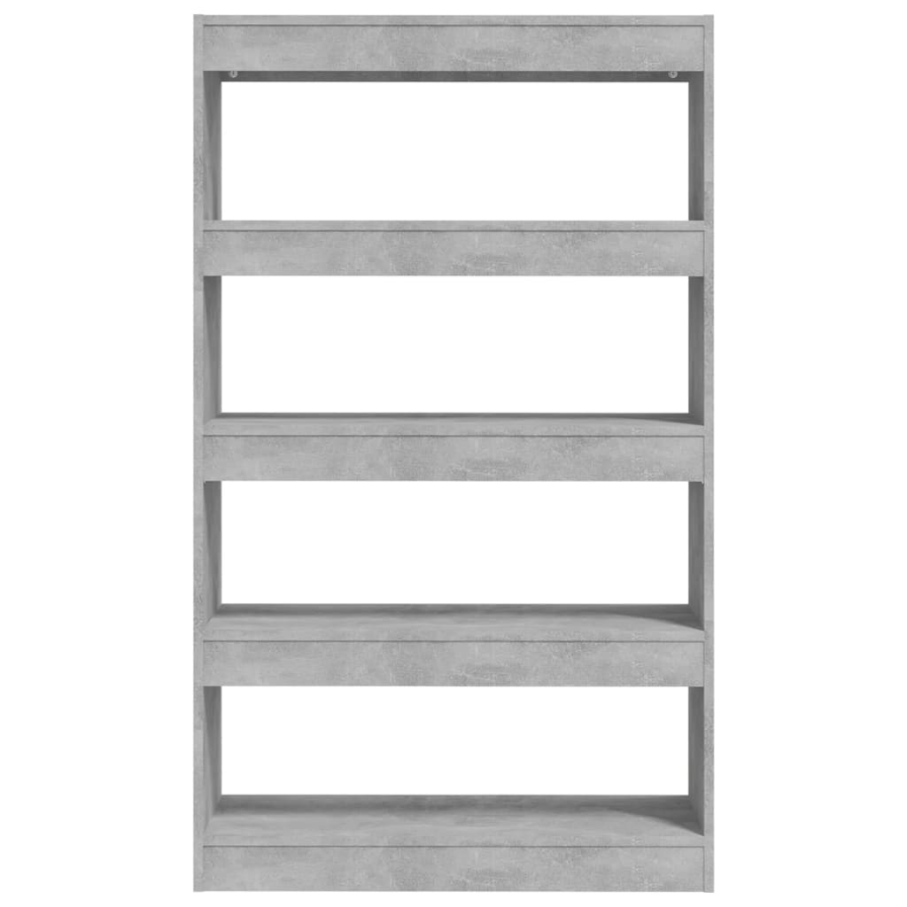 Libreria/Divisorio Grigio Cemento 80x30x135 cm in Truciolato