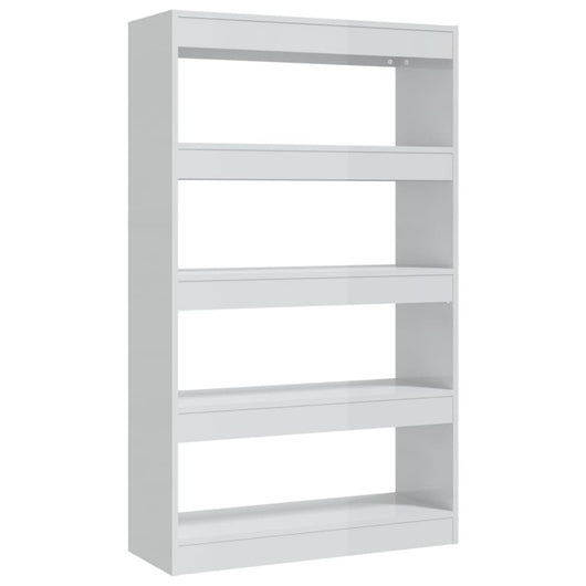 Libreria/Divisorio Bianco Lucido 80x30x135 cm in Truciolato  cod mxl 19308