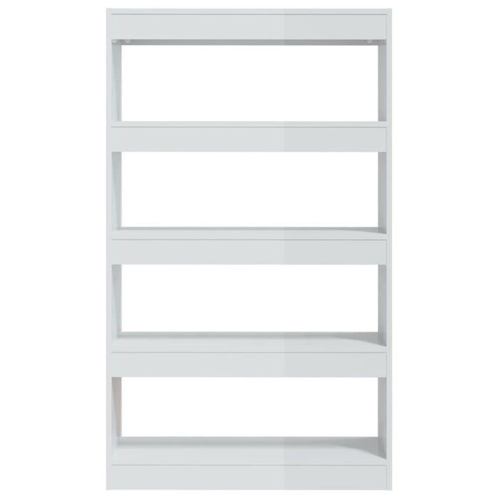 Libreria/Divisorio Bianco Lucido 80x30x135 cm in Truciolato 811715