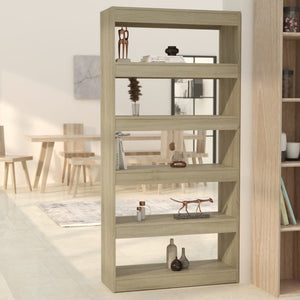 Libreria/Divisorio Rovere Sonoma 80x30x166 cm in Truciolato