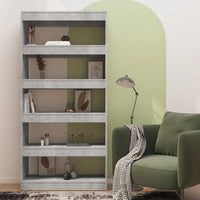 Libreria/Divisorio Grigio Cemento 80x30x166 cm in Truciolato