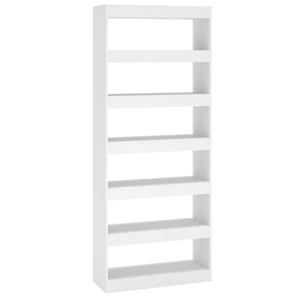 Libreria/Divisorio Bianco 80x30x198 cm in Truciolato cod mxl 13099