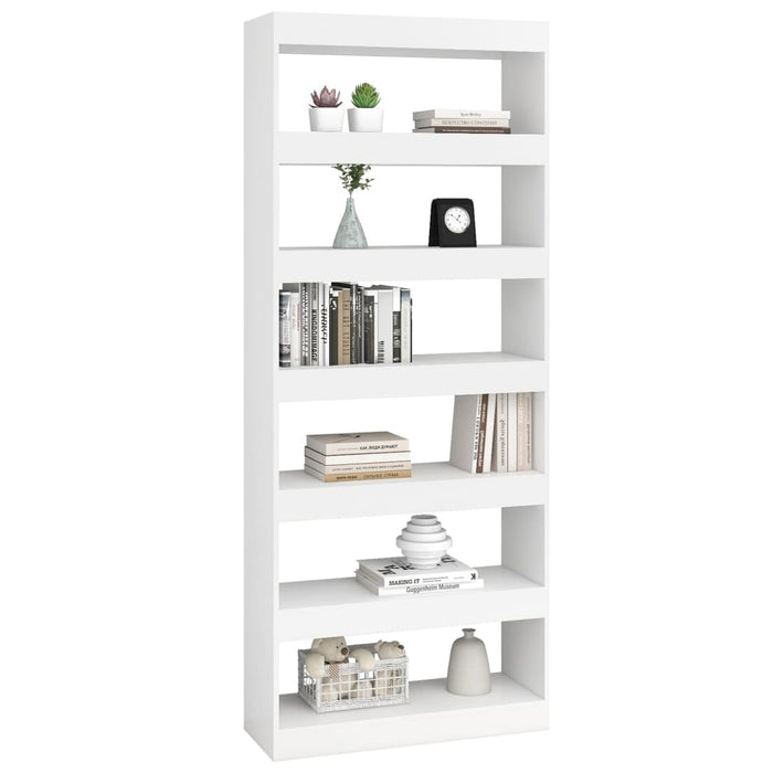 Libreria/Divisorio Bianco 80x30x198 cm in Truciolato cod mxl 13099