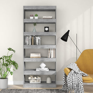 Libreria/Divisorio Grigio Cemento 80x30x198 cm in Truciolato 811731