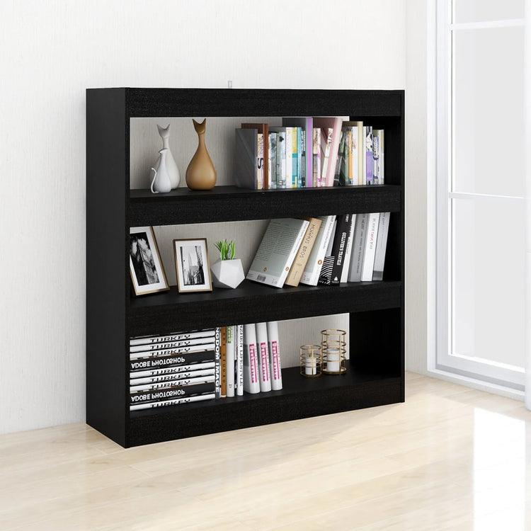 Libreria/Divisorio Nero 100x30x103 cm cod mxl 15018