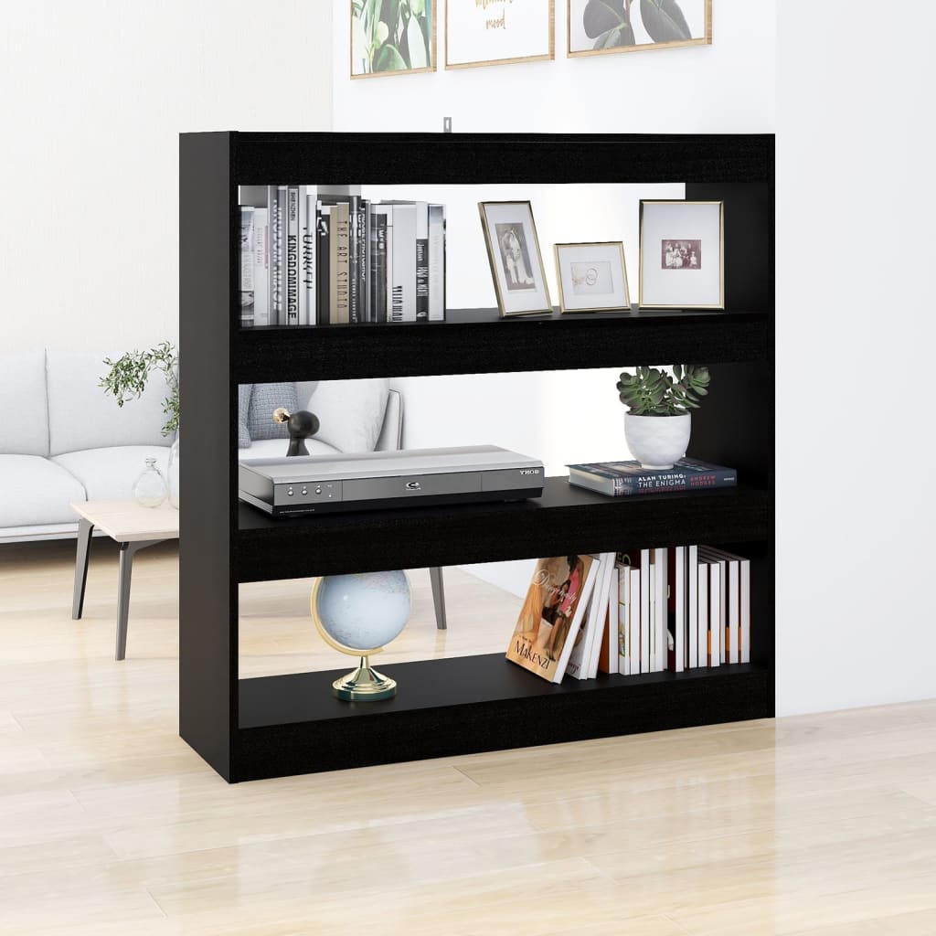 Libreria/Divisorio Nero 100x30x103 cm cod mxl 15018