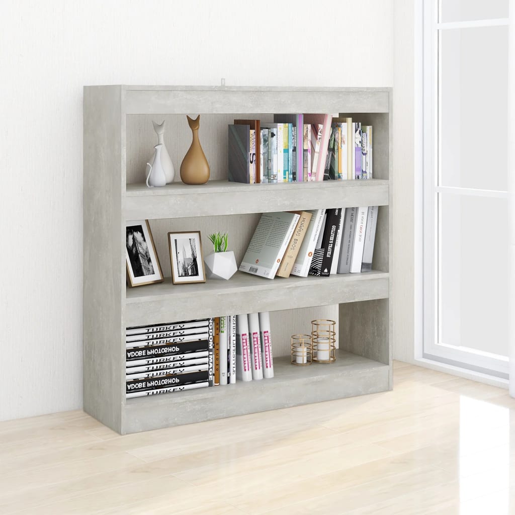 Libreria/Divisorio Grigio Cemento 100x30x103 cm 811749