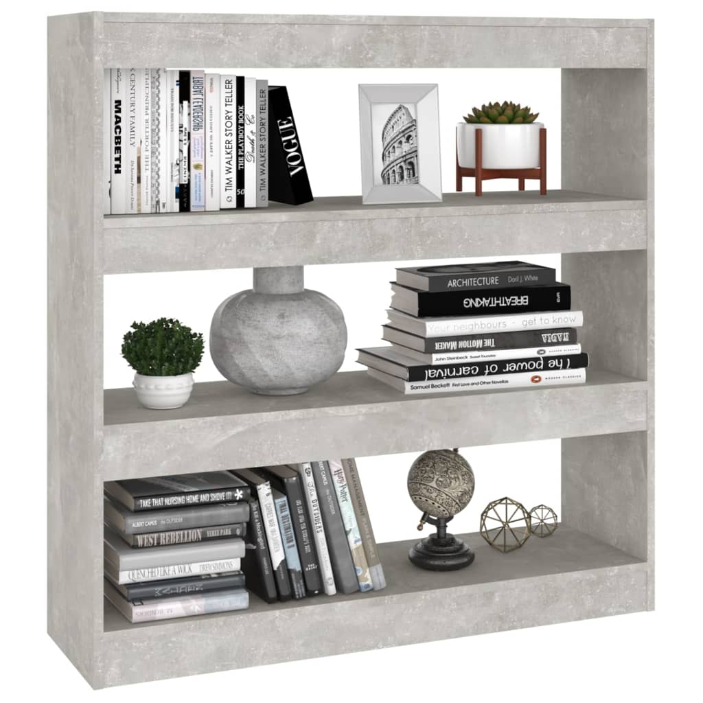 Libreria/Divisorio Grigio Cemento 100x30x103 cm 811749