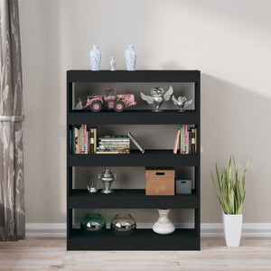 Libreria/Divisorio Nero 100x30x135 cm 811755