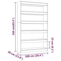 Libreria/Divisorio Bianco 100x30x166 cm 811763