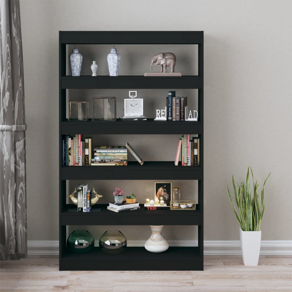 Libreria/Divisorio Nero 100x30x166 cm 811764