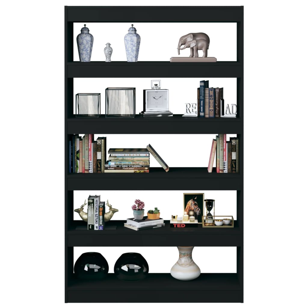 Libreria/Divisorio Nero 100x30x166 cm 811764