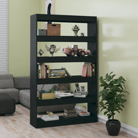 Libreria/Divisorio Nero 100x30x166 cm 811764