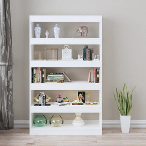 Libreria/Divisorio Bianco Lucido 100x30x166 cm 811769