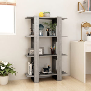 Libreria/Divisorio Grigio Sonoma 80x30x123,5 cm