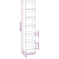 Libreria/Divisorio Rovere Fumo 40x30x198 cm 813596