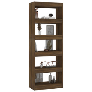 Libreria/Divisorio Rovere Marrone 60x30x166 cm in Truciolato cod mxl 7320