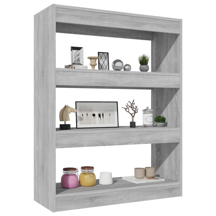 Libreria/Divisorio Grigio Sonoma 80x30x103 cm Legno Multistrato cod mxl 9540