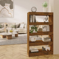 Libreria/Divisorio Rovere Fumo 80x30x135 cm in Truciolato cod mxl 15579