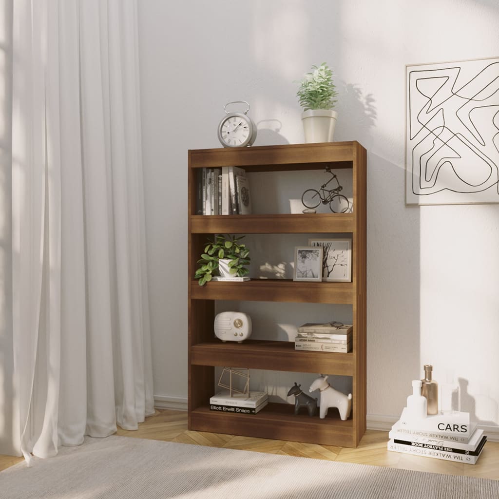 Libreria/Divisorio Rovere Marrone 80x30x135 cm in Truciolato cod mxl 6396