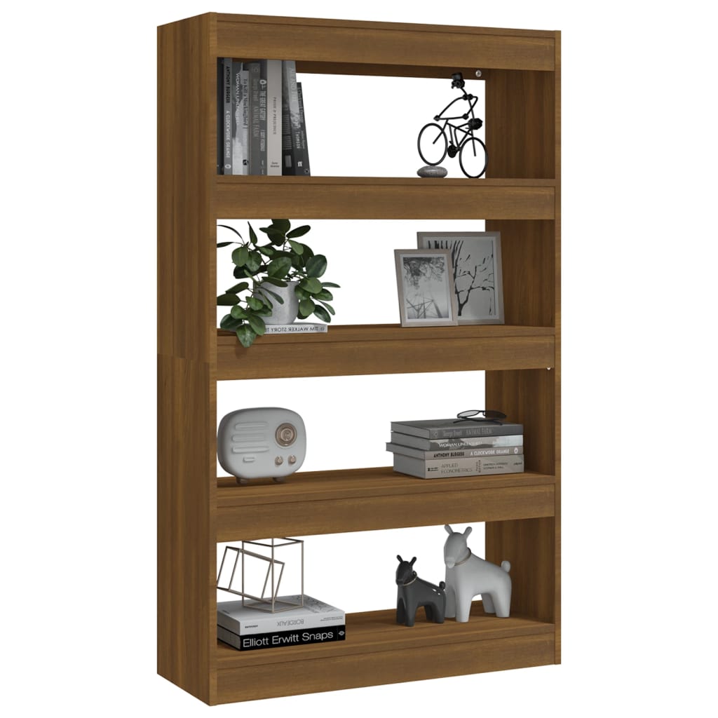 Libreria/Divisorio Rovere Marrone 80x30x135 cm in Truciolato cod mxl 6396