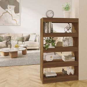 Libreria/Divisorio Rovere Marrone 80x30x135 cm in Truciolato cod mxl 6396