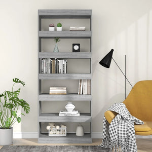 Libreria/Divisorio Grigio Sonoma 80x30x198 cm in Truciolato