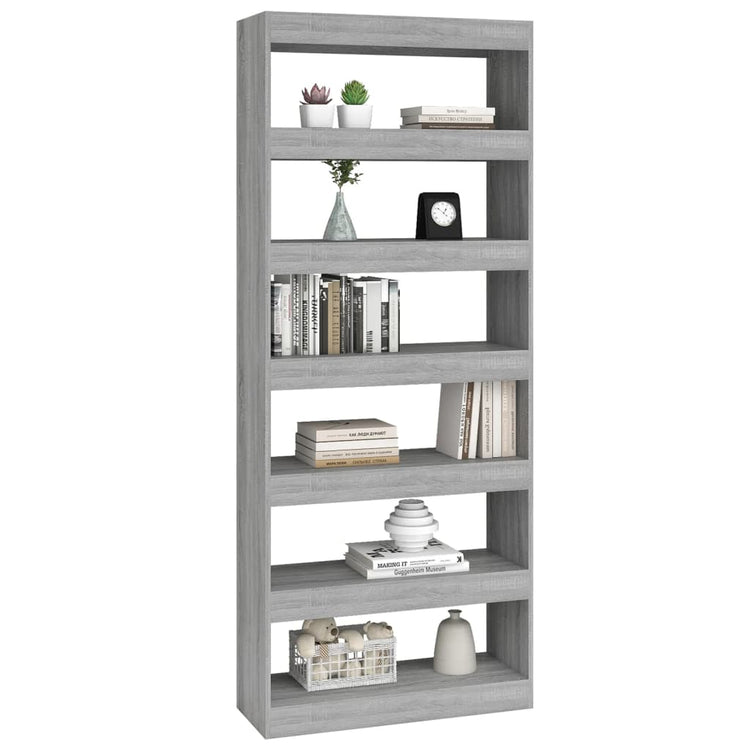 Libreria/Divisorio Grigio Sonoma 80x30x198 cm in Truciolato