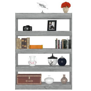 Libreria/Divisorio Grigio Sonoma 100x30x135 cm