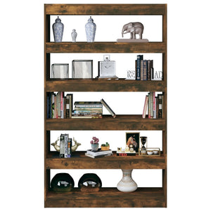 Libreria/Divisorio Rovere Fumo 100x30x166 cm 813638