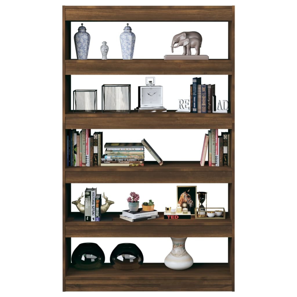 Libreria/Divisorio Rovere Marrone 100x30x166 cm 813640