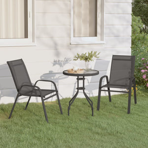 Set da Bistrot per Giardino 3 pz Grigio cod mxl 50297