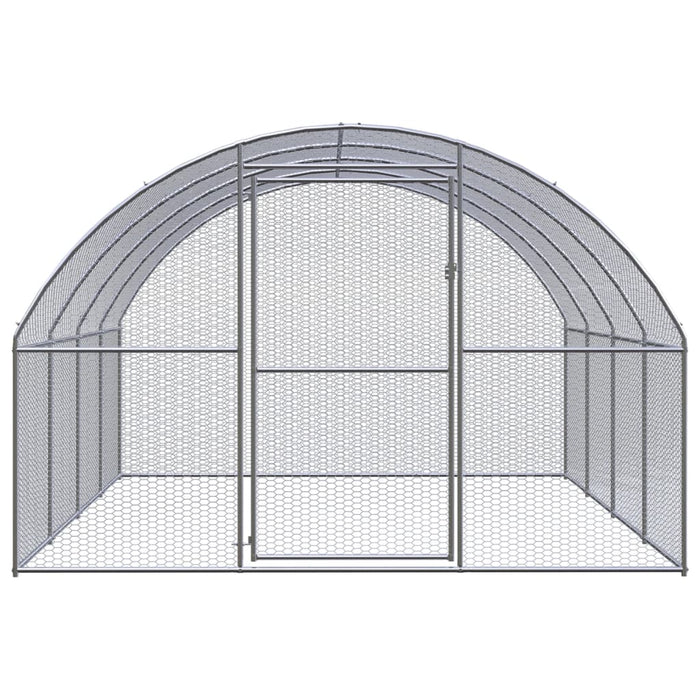 Pollaio per Esterni 3x4x2 m in Acciaio Zincatocod mxl 73514